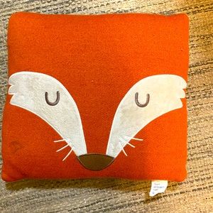 Fox throw pillow